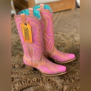 Corral Pink Neon overlay Fluorescent Embroidery Studs new